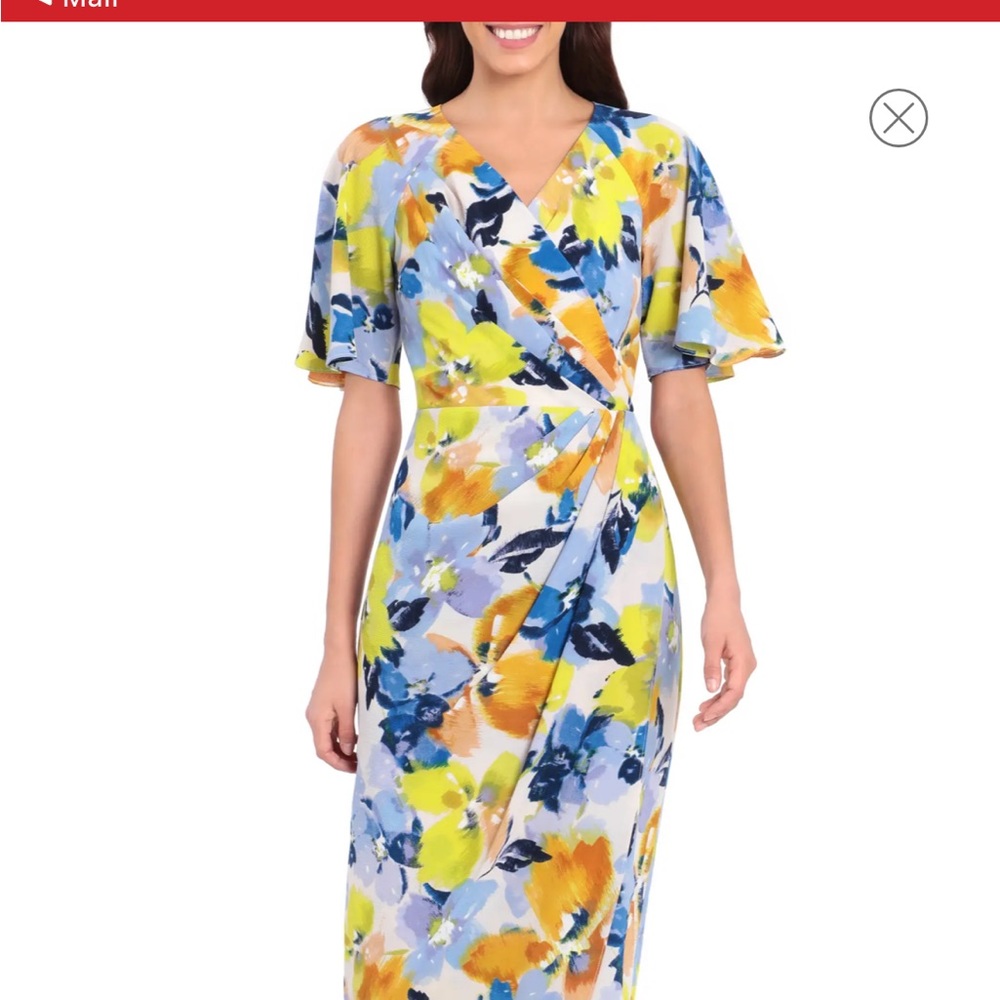 Brand new! Floral Print Faux Wrap Midi Dress
MAGGY LONDON